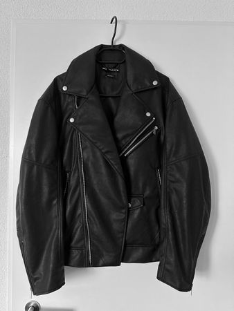 Lederjacke Zara relaxed fit NEU