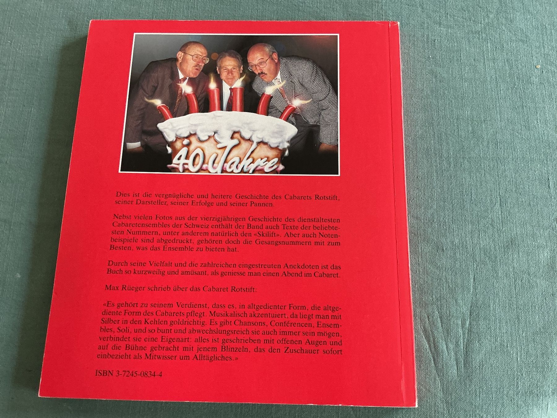 Libri: 40 Jahre Cabaret Rotstift – Usato da Bischofszell venduto da Emida 2