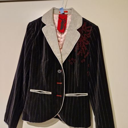 Samt-Blazer, St-Martins,  Gr. S, Top!