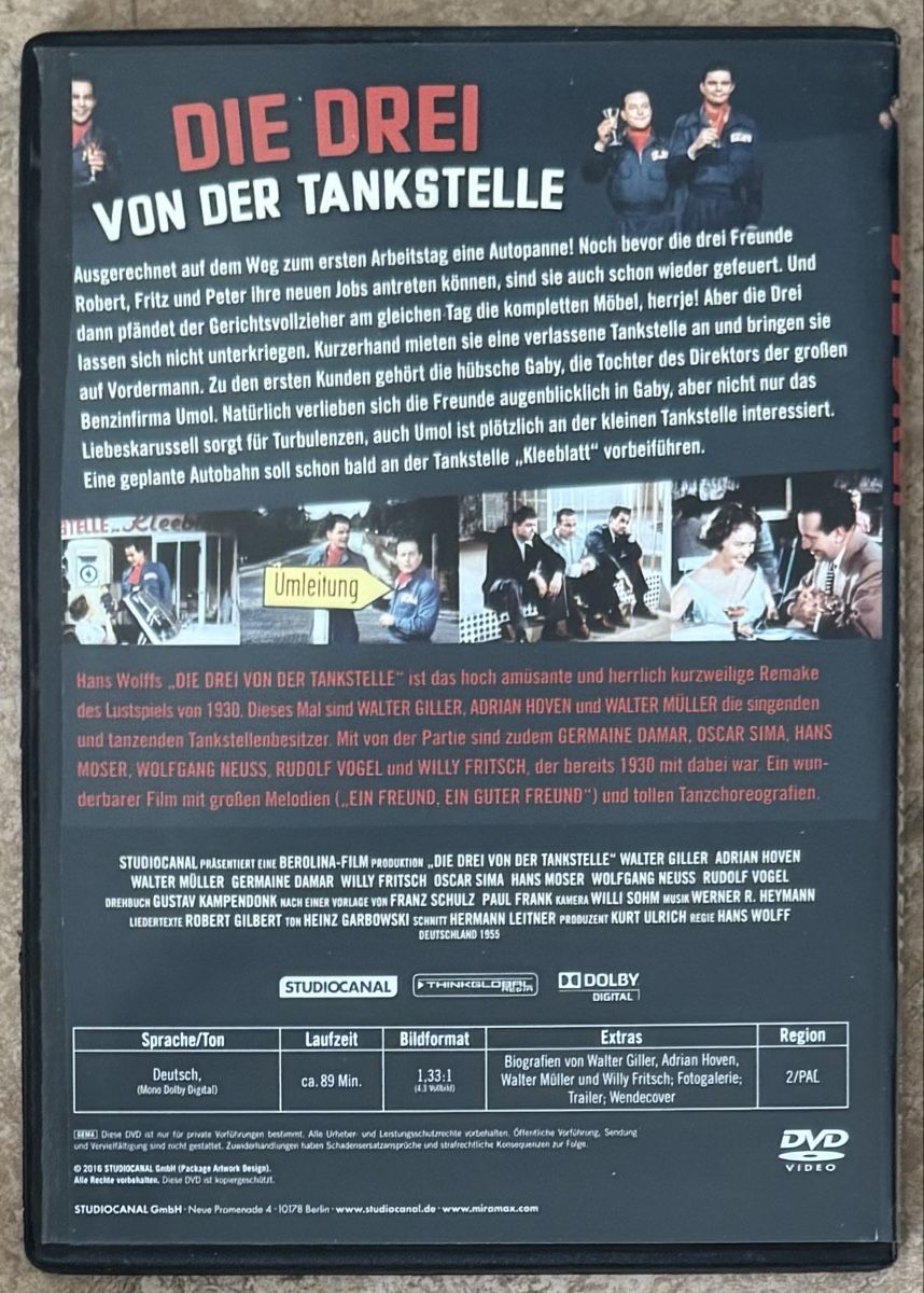 Tutti i DVDs: DIE DREI VON DER TANKSTELLE  – Nuovo (secondo la descrizione) da Dietikon venduto da AndreaSch01 1