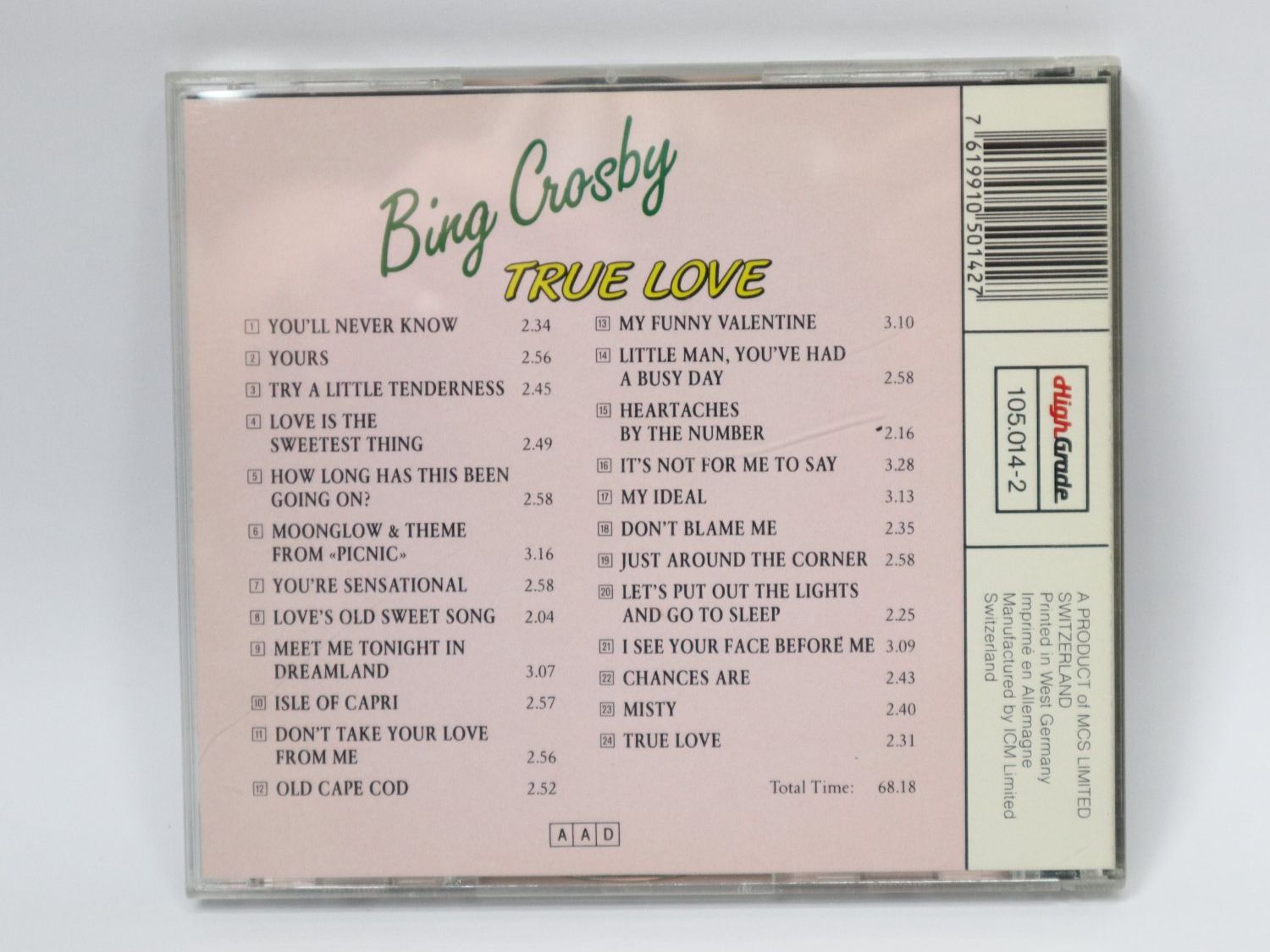 CD: CD Bing Crosby True Love – Usato da Eschenbach SG venduto da Astalavista 1