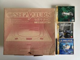 Sega Saturn japanische Konsole Set OVP mit Spielen