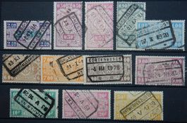 Belgien Eisenbahn ex. Kat. 156-170 gest. 1924/27