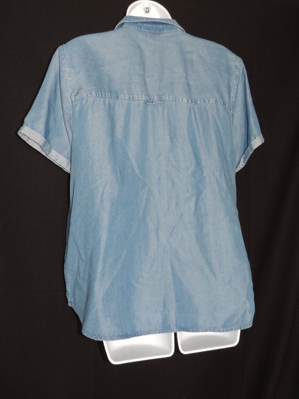 Blusen: blouse manche courte jeans bleu foncé – Gebraucht aus Genève von Axelle333 9