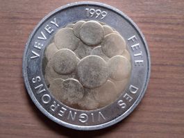 5 CHF - Pièce commémorative 1999