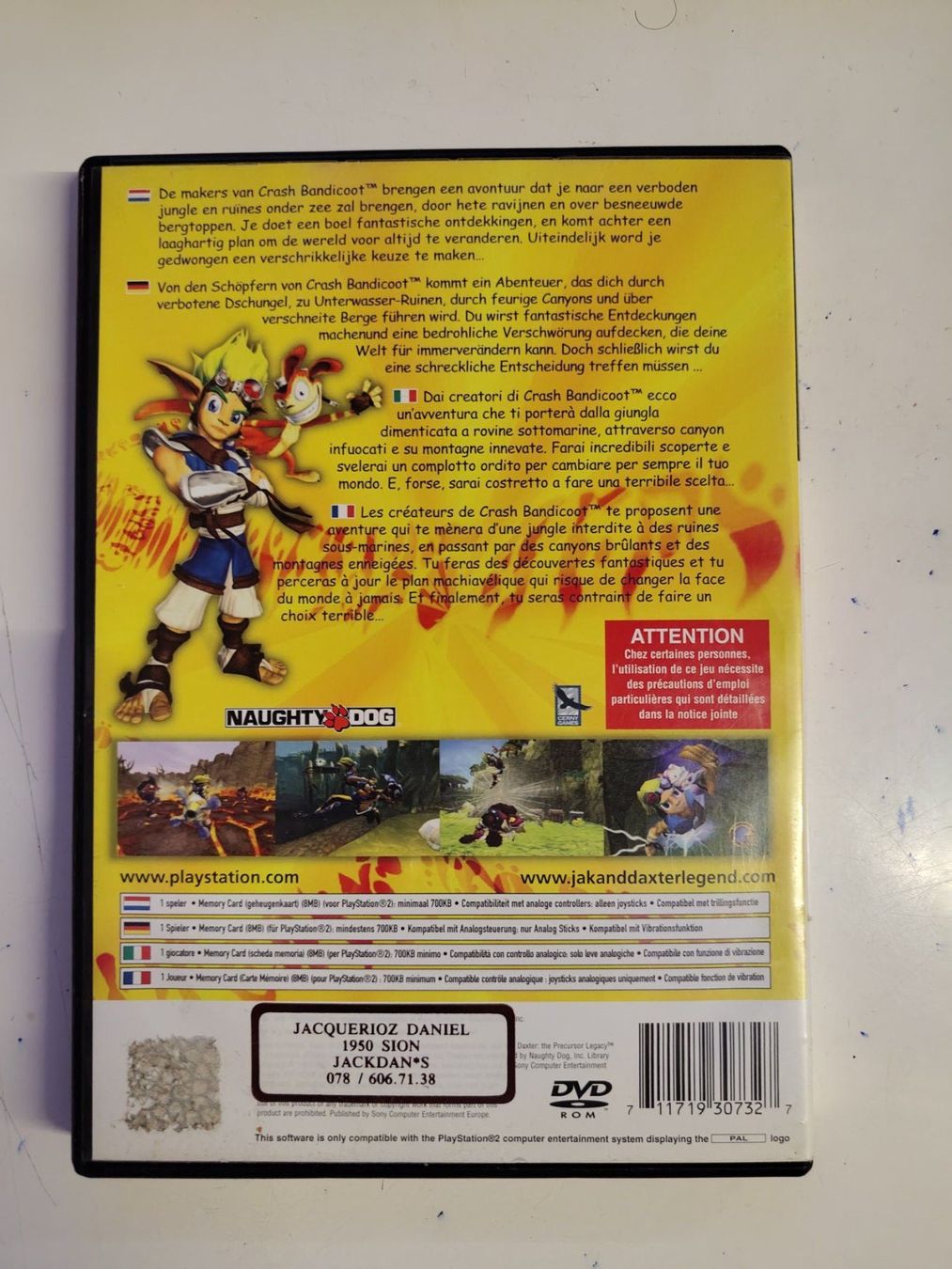 Sony Giochi: Jeu PS2 - Jack and Daxter – Usato da Saxon venduto da dan_drn5 1