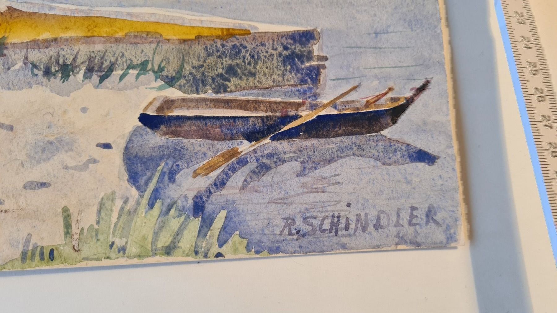 Grafiken & Lithographien: Rudolf Schindler Aquarell – Gebraucht aus Emmenbrücke von Kunstankaufverkauf9 2