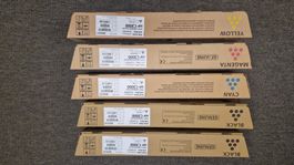 5x Original Ricoh MP C3000 Toner – CMYK