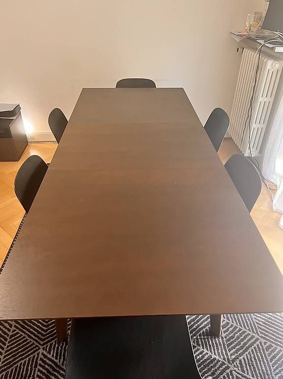 Tavoli:     Table extensible IKEA + 6 chaises ODGER – Usato da Lausanne venduto da tiagocas7183 3