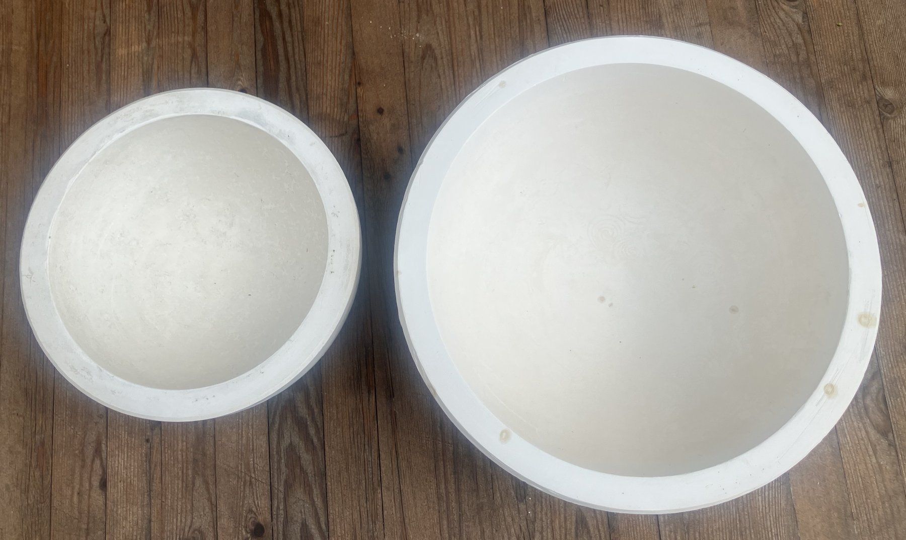 Kit bricolage: 2 Gipsformen Halbkugel 25 CM und 18 CM – Usato da Wimmis venduto da Hemotoni1 1