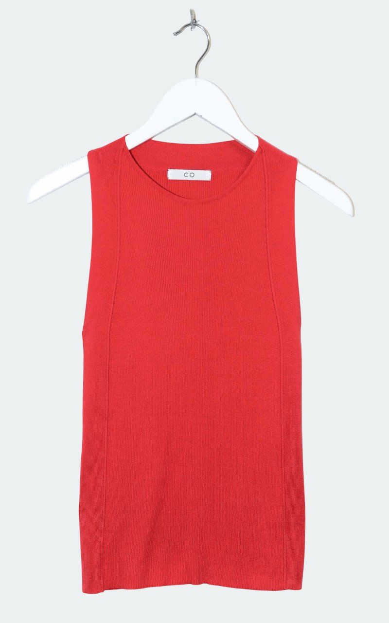 Top: CO Ribbed Silk Tank Top - Gr. S – Usato da Illnau venduto da Monkky