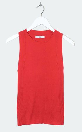 CO Ribbed Silk Tank Top - Gr. S