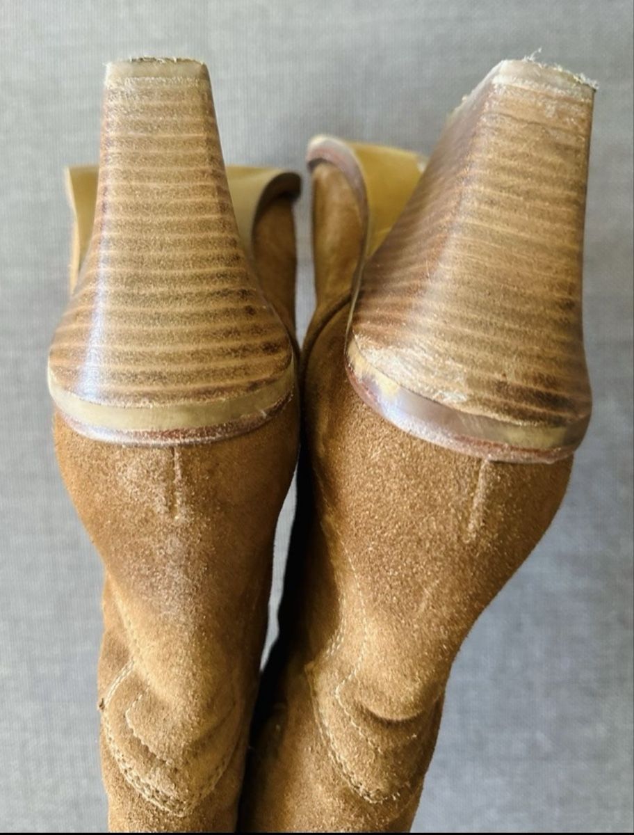 Scarpe da donna: Vintage Suede Western Boots - Size 41 – Usato da Vevey venduto da ledidream 2