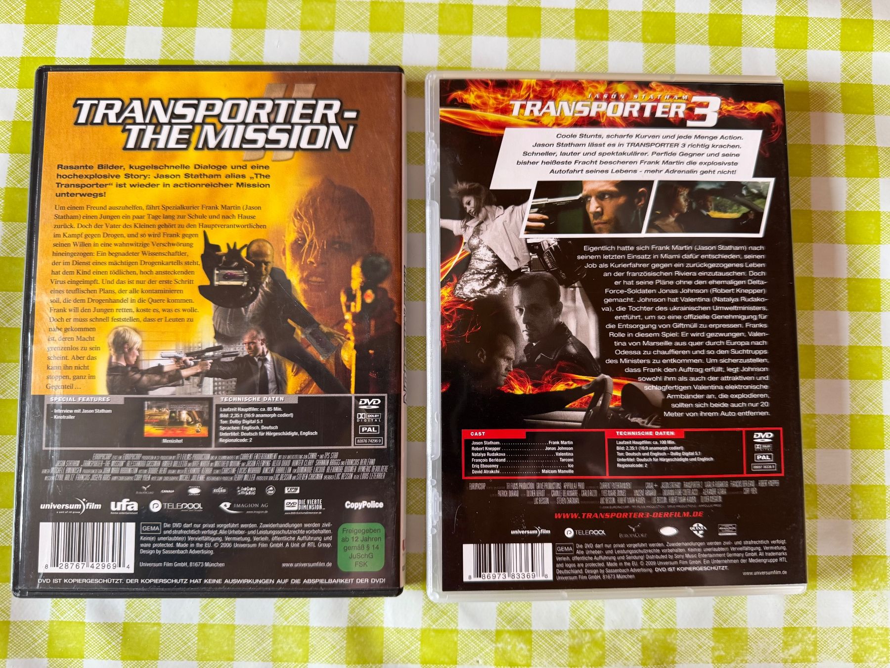 Alle DVDs: Transporter The Mission & Transporter 3 - DVD – Gebraucht aus Giswil von michivonah 1