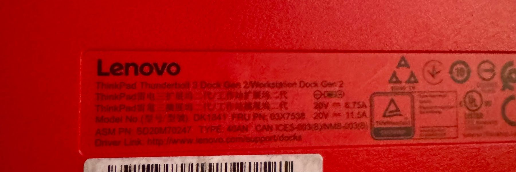 Lenovo Docking station: Lenovo ThinkPad Thunderbolt 3 Dock Gen 2 – D'occasion à Zürich par matteo_2102 4