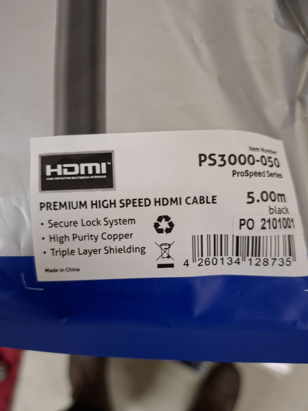 Cavi: PureLink ProSpeed HDMI Kabel, 5m, Neu, – Nuovo (secondo la descrizione) da Grossdietwil venduto da mahsoumi 3