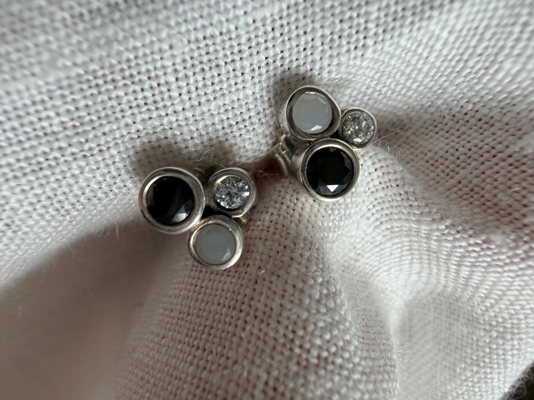 Orecchini pendenti & Orecchini a lobo: Ohrstecker mit kleinen Steinchen aus Silber 925 – Nuovo (secondo la descrizione) da Brütten venduto da Rod816 2