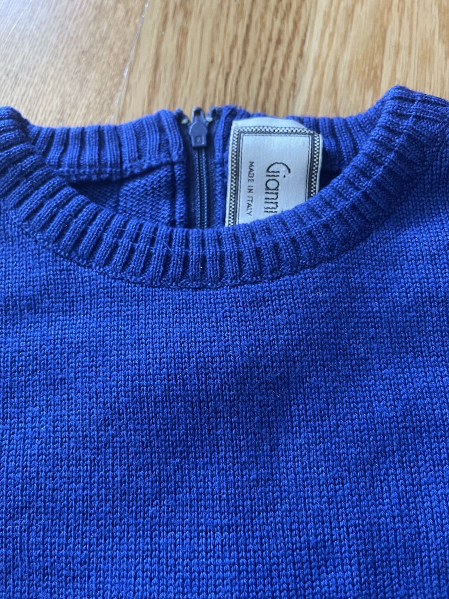 Versace Maglioni & Felpe: Gianni Versace Pullover blau/braun Grösse 52 – Usato da Rüschlikon venduto da Lajniii 4