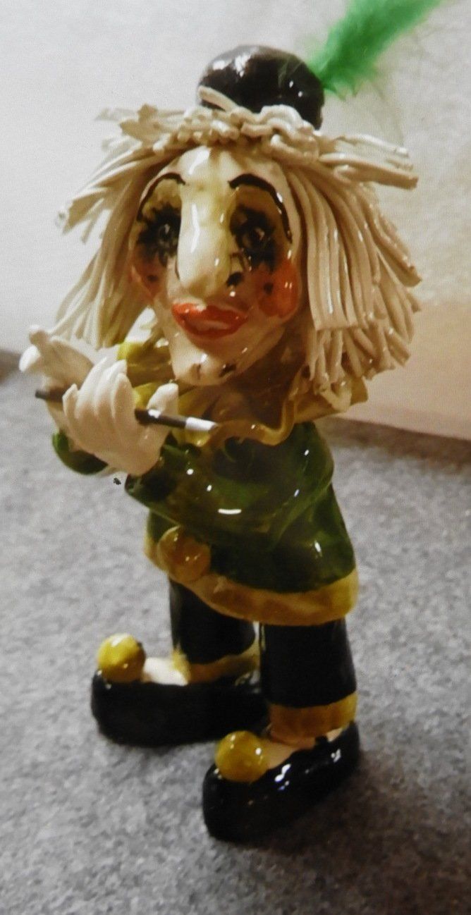 Statuette: FASNACHTSFIGUR Pierrot Piccolo 15-18cm,  EINZELSTUCK – Nuovo (secondo la descrizione) da Ettingen venduto da 1985printemps 3