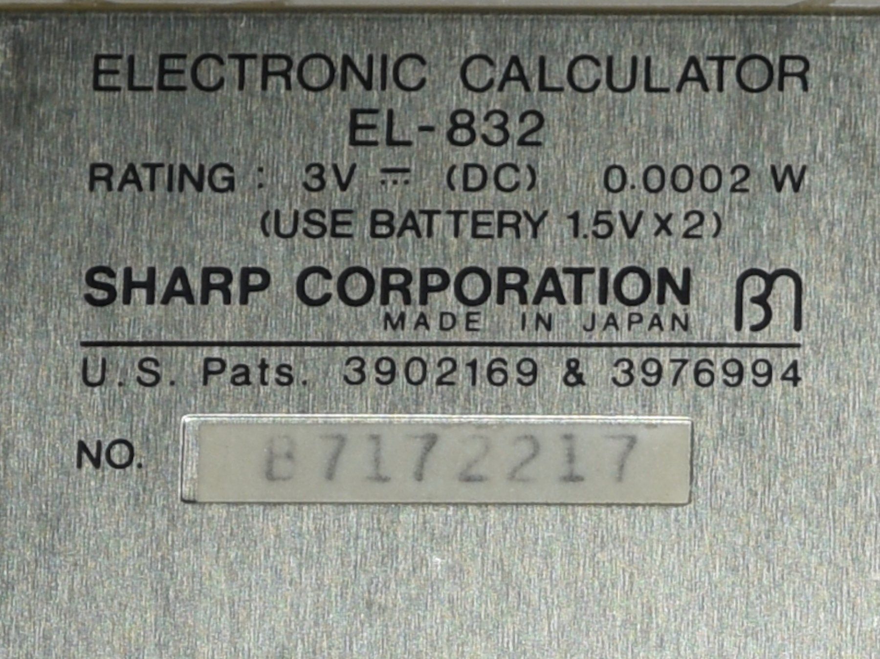 Sharp Calculatrices: Taschenrechner SHARP ELSI MATE EL-832, Vintage – D'occasion à Emmen par renerich 7