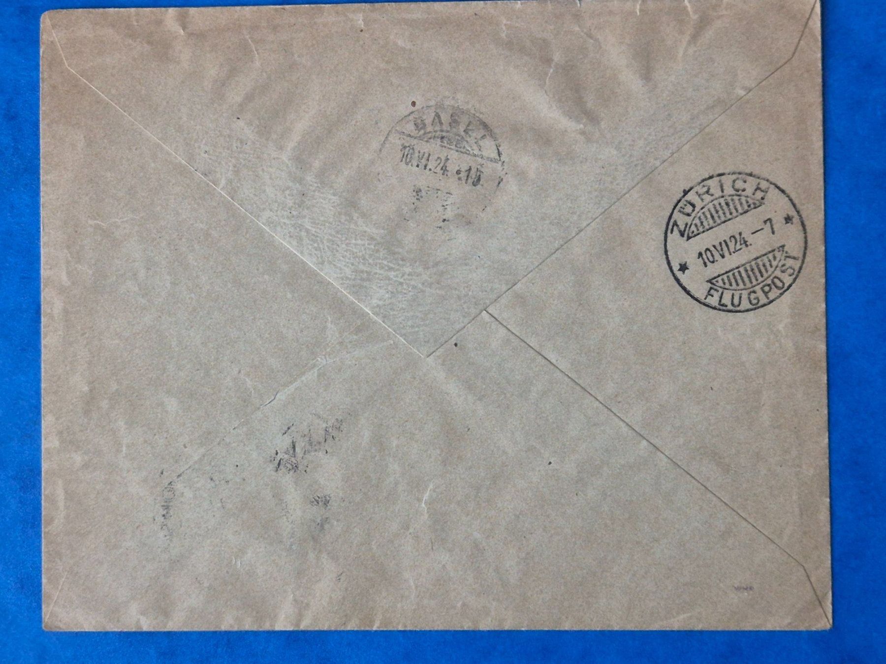 Alle Briefmarken: Flugpostbrief Int.Schaufliegen Romanshorn1924 Eingeschrieben – Gebraucht aus Seewen SZ von SuperpumaDisplayTeam 5