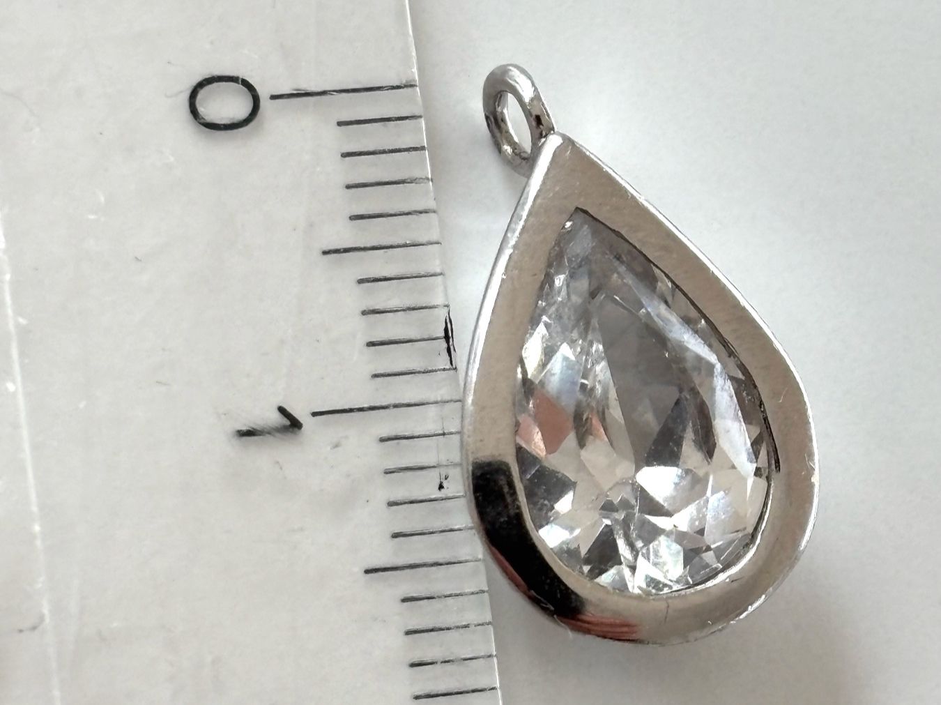 Ciondoli: Silber 925 Anhänger mit weissen Stein – Usato da Stein AR venduto da EvaL056