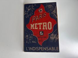 Paris Metro Plan "L'Indispensable", Vintage, Rarität!