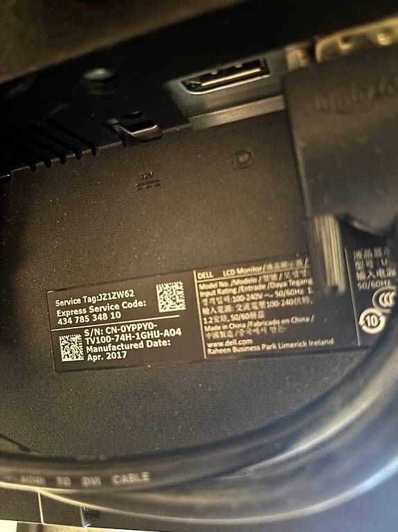 Monitore: Homeoffice: Dell Bildschirm mit HDMI und Stromkabel – Gebraucht aus Lenzburg von mar_y9q7 2
