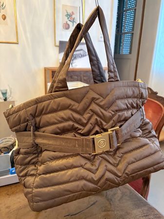 Bogner Handtasche gesteppt braun guter Zustand