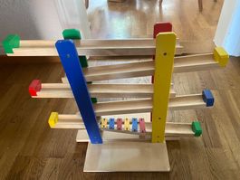 Kugelbahn aus Holz mit Xylophon gebraucht guter Zustand