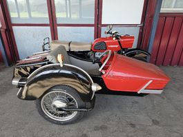 MZ ES 250/2 Gespann Motorrad-Seitenwagen rot/schwarz (051)