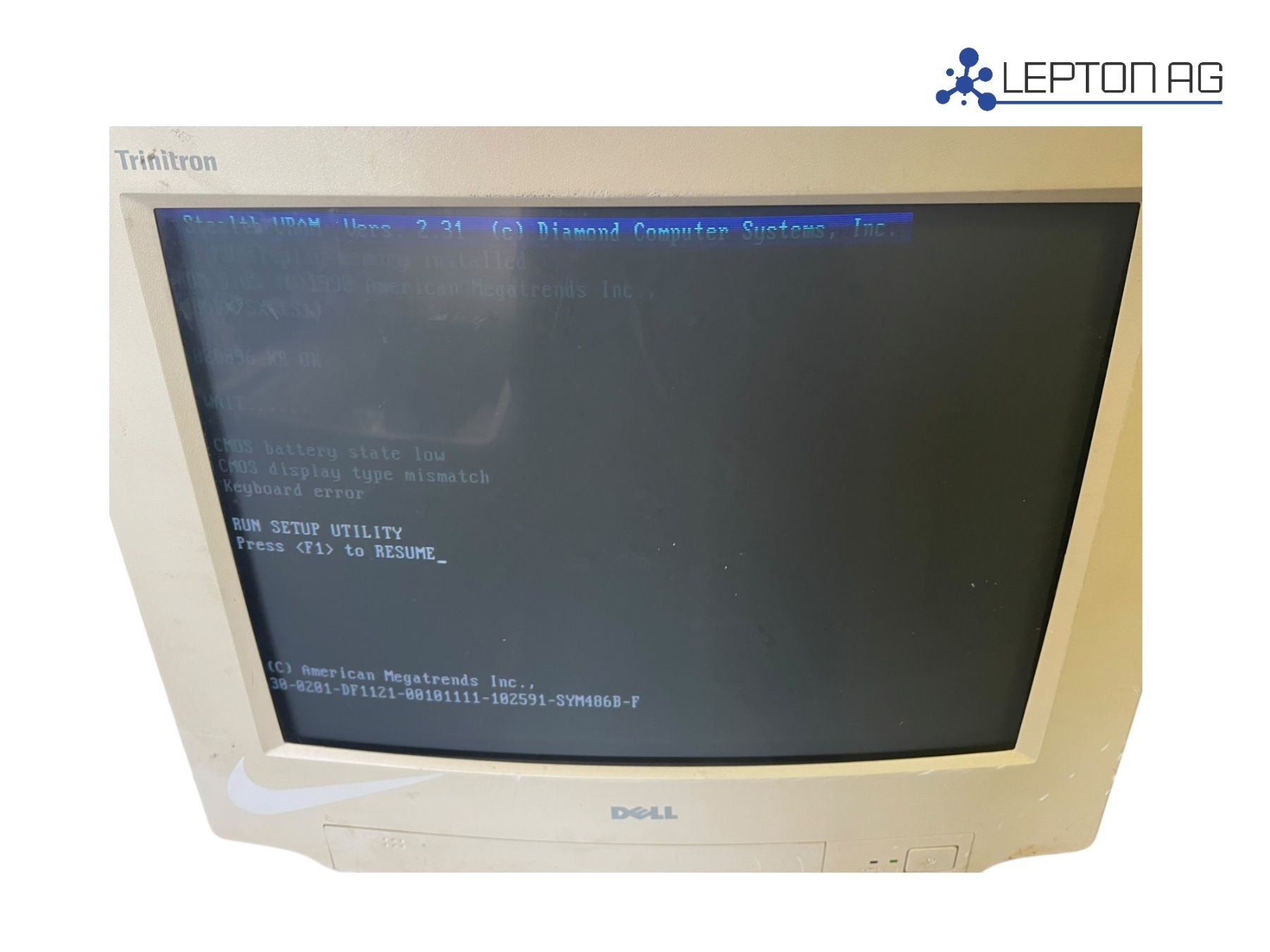 Intel PC: Vintage High Screen PC/Dell Screen 1990er Jahre Windows 3.1 – Usato da Niederdorf venduto da LeptonAG 2