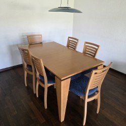 Tavoli: Tisch und 6 Stühle – Usato da Fulenbach venduto da Nim.Coiffeuse 3