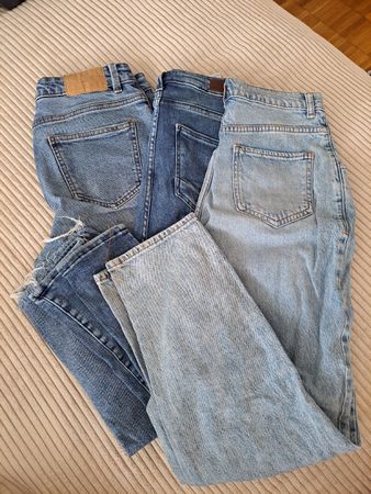 Jeans Damen 3er Pack Hellblau Dunkelblau Grösse S/M