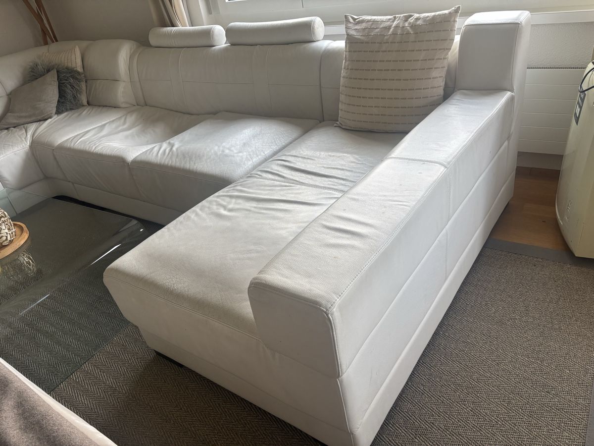 Sofas: Sectional Sofa white leather  – Gebraucht aus steinhausen von pat_nc2x 1