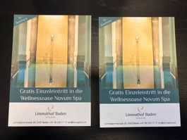 2 x Eintritt Limmathof Baden Wellness Novum Spa Gutschein