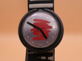 Swatch Pop "Red Eye" PWBB140, 1991, neue Batterie