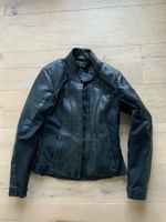 Neue Damen Leder Motorradjacke Cafe racer