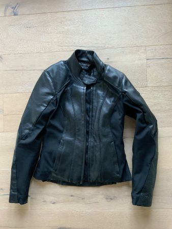 Neue Damen Leder Motorradjacke Cafe racer