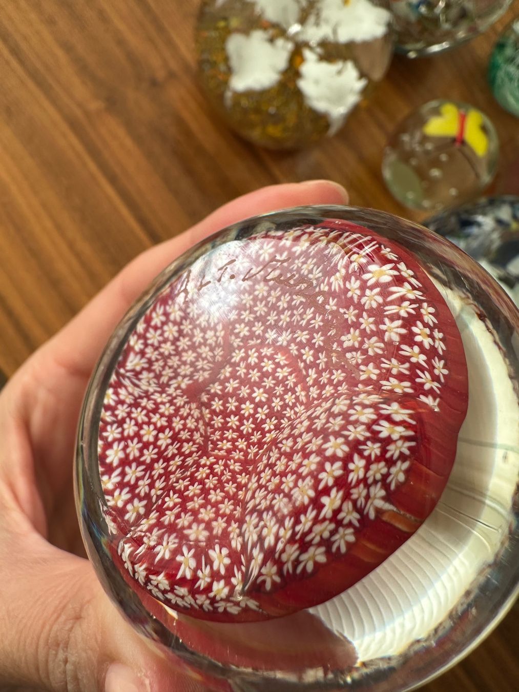 Murano Bicchieri: Sammlung aus verschiedenen Paperweights – Usato da Basel venduto da Pulcinella34 2