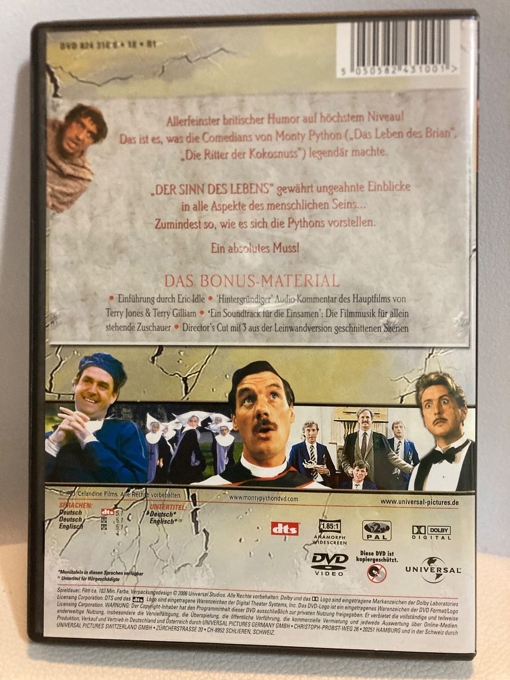 Tous les DVDs: Monty Python‘s Der Sinn des Lebens DVD – D'occasion à Zürich par Frangipan23 1