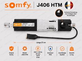 Somfy J406 HTM Storenmotor absolute Neuware Endlagen wählbar