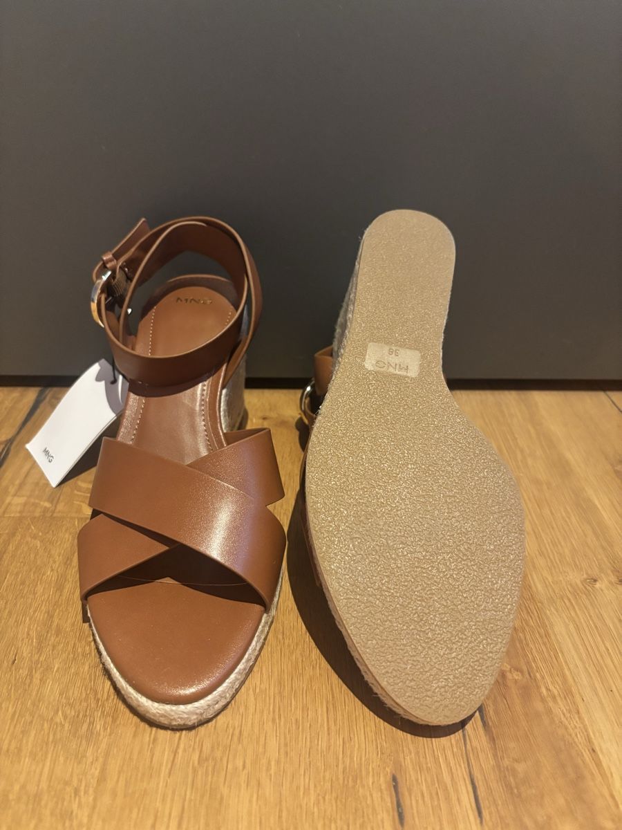 Mango Damenschuhe: NEU Mango Espadrille, braun, Gr. 38 – Neu und originalverpackt aus Lungern von anin13 2