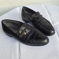 Vintage Leder Loafer VIBRAM Gr 42 27cm (15)