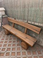 Panca da giardino in legno massiccio con schienale