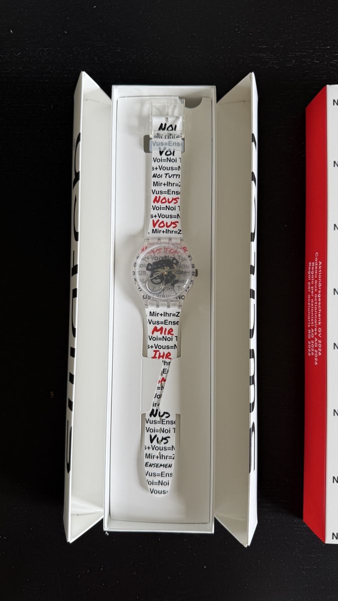 Swatch Bracciali & Braccialetti: Swatch Aktionärsuhr 2026 – Nuovo e nell'imballaggio originale da Gümligen venduto da glenn__r 1