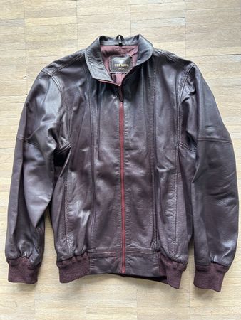 Lederjacke Herren Gr.S weinrot
