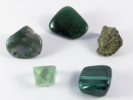 Alles im Grünen - Stein Set mit Malachit und Moosachat