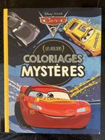 Livre coloriages mystères Disney Cars 3, neuf