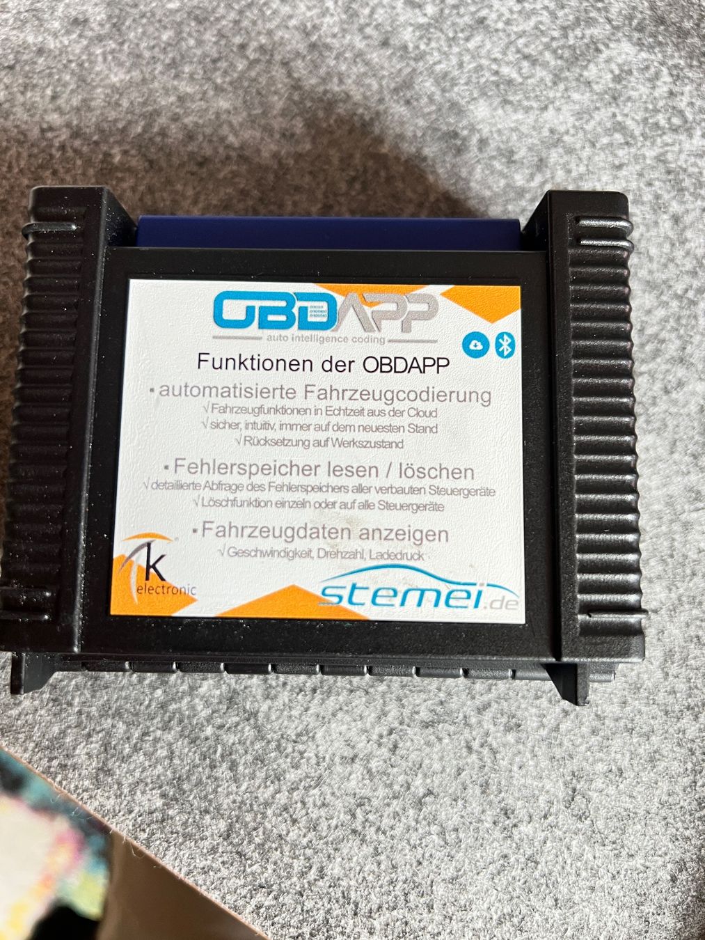 Composants électroniques: Original VW DataPlug by TEXA OBD2 Bluetooth – We Connect Go – D'occasion à St. Gallen par Mr.Deutschmann 1
